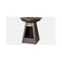 OnFire BBQ, hight: 100 cm with wood storage, Black Version