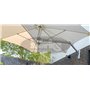 Paraflex Wall round umbrella, R 300 cm with Neo arm and wall mount
