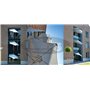 Paraflex Wall round umbrella, R 300 cm with Neo arm and wall mount