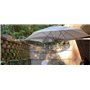 Paraflex Wall round umbrella, R 300 cm with Neo arm and wall mount