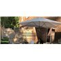 Paraflex Wall round umbrella, R 300 cm with Neo arm and wall mount