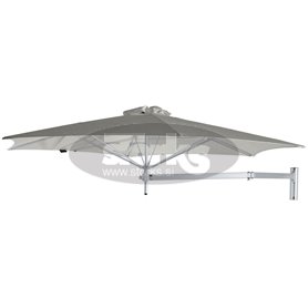 Paraflex stenski okrogel senčnik, R 300 cm z Neo roko in stenskim nosilcem