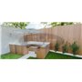 Paraflex Wall square umbrella, 190 x 190 cm with Neo arm and wall mount