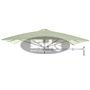 Paraflex Wall square umbrella, 190 x 190 cm with Neo arm and wall mount