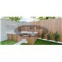 Paraflex Wall square umbrella, 190 x 190 cm with Neo arm and wall mount