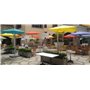 Paraflex Mono round umbrella, 230 x 230 cm with NEO arm and pole