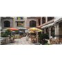 Paraflex Mono round umbrella, 230 x 230 cm with NEO arm and pole