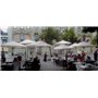 Paraflex DUO round umbrella, R300 cm with NEO arm and pole