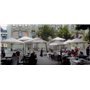 Paraflex DUO round umbrella, R300 cm with NEO arm and pole