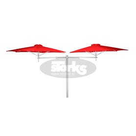 Paraflex DUO okrogel senčnik, R270 cm z NEO roko in stebrom