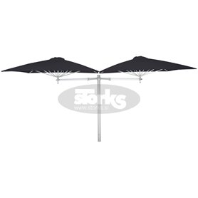 Paraflex DUO okrogel senčnik, 230 x 230 cm z NEO roko in stebrom