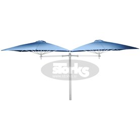 Paraflex DUO okrogel senčnik, 190 x 190 cm z NEO roko in stebrom