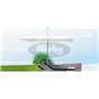 Infina square umbrella, 300 x 300 cm with protection cover