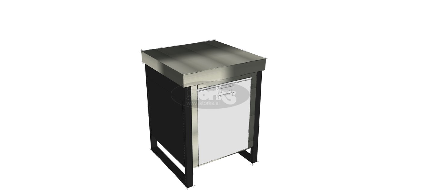 Delovni pult s hladilnikom Modul 700