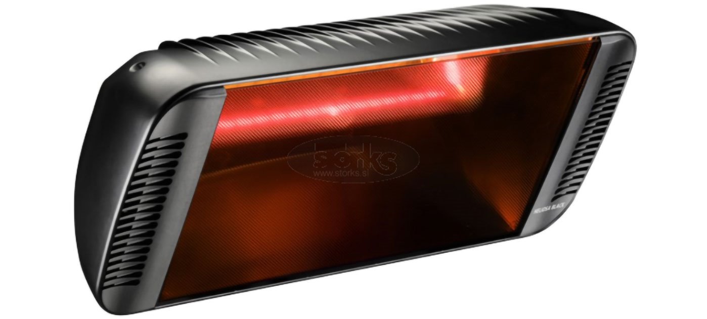 Heliosa 66 BLACK 2000W infrardeč grelec, IPX5