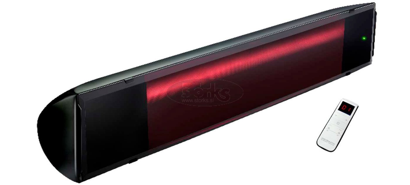 Heliosa BLACK EVO 2500W infrardeč grelec, IPX5