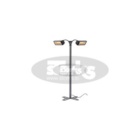 Heliosa Hi Design 993, with 2 Heliosa 44, 3000W infraread heater with Tilt metal stand, IPX5