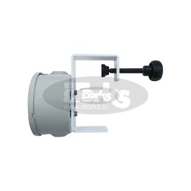 Bracket with TILT safety device for installing the heaters under parasols