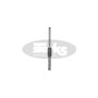 Connection tube BT, internal, Ø 30/25 mm, hot-dip galvanised steel, incl. cover matt anthracite