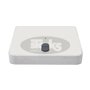 Base with castors Z, 55 kg, 65 x 65 x v11 cm, light concrete