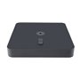 Base frame with castors M4, 180 kg, 94 × 94 × 14.6 cm, hot-dip galvanised steel