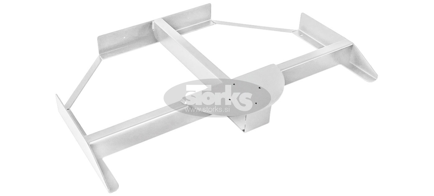 Metal base for side-arm parasol