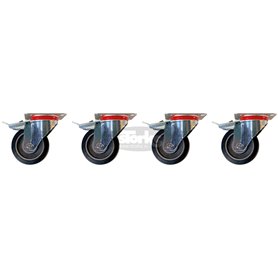High-Resistance Rotating and Braking Wheels Kit High-Resistance Rotating and Braking Wheels Kit