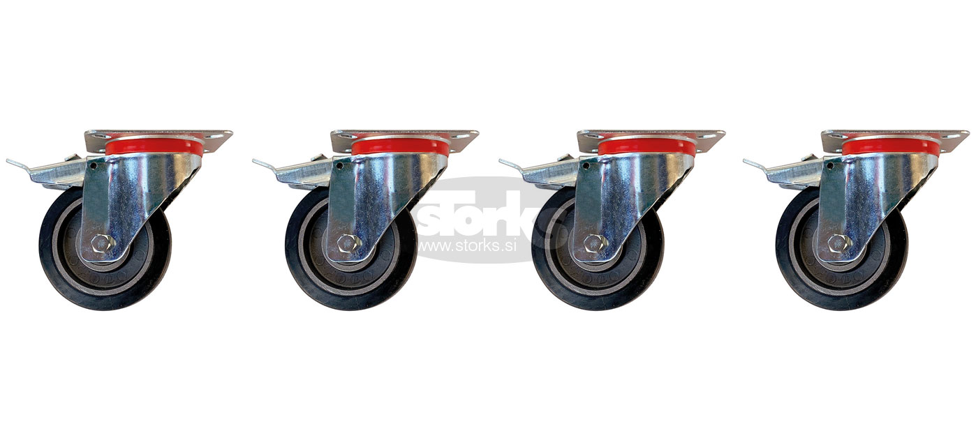High-Resistance Rotating and Braking Wheels Kit