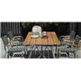 Reclips armchair with armrests in Bamboo wood