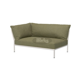 HOUE Level/2 Eckmodul, links, 4243 Leaf / gedämpftes Weiß