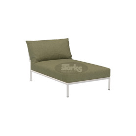 HOUE Level/2 modul ležaljka, 4243 Leaf / zatamnjeno bijela