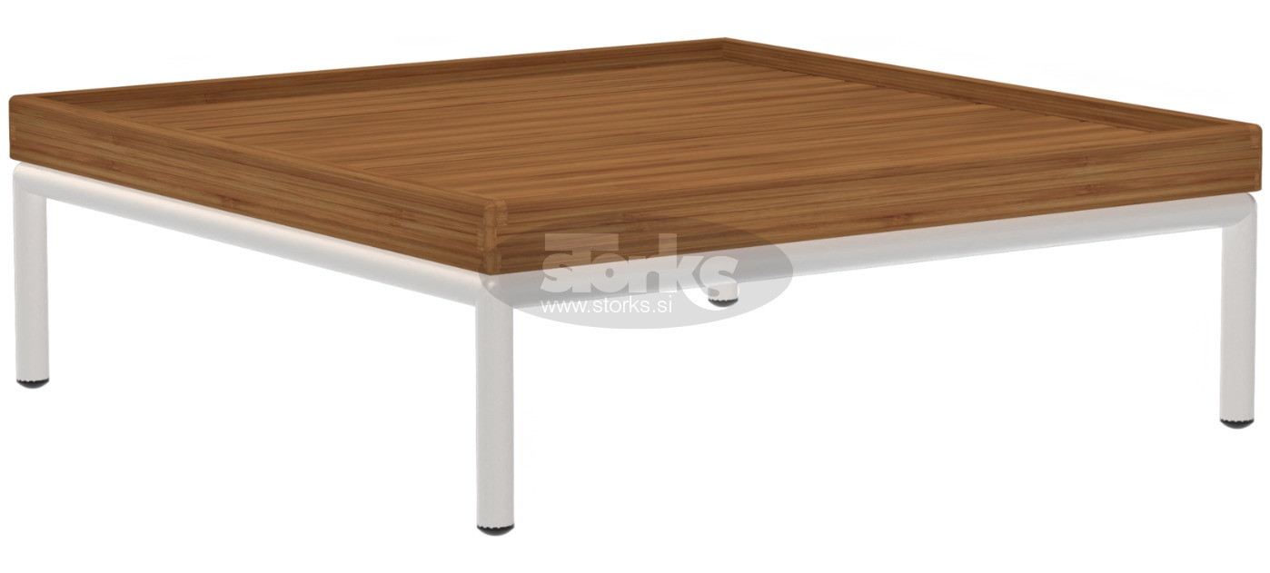 HOUE Level Loungetisch Bambus, 03-43 Bambus / gedämpftes Weiß