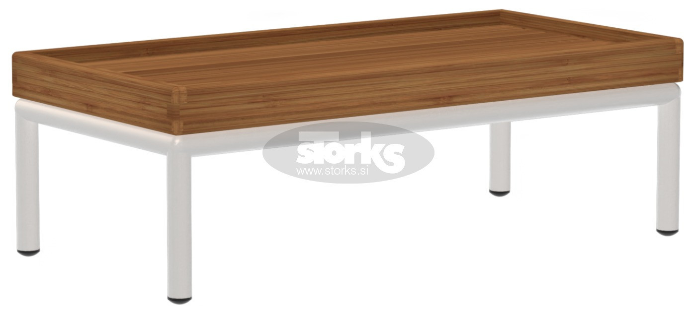 HOUE Level stranska mizica bambus, 03-43 Bambus / zatemnjeno bela