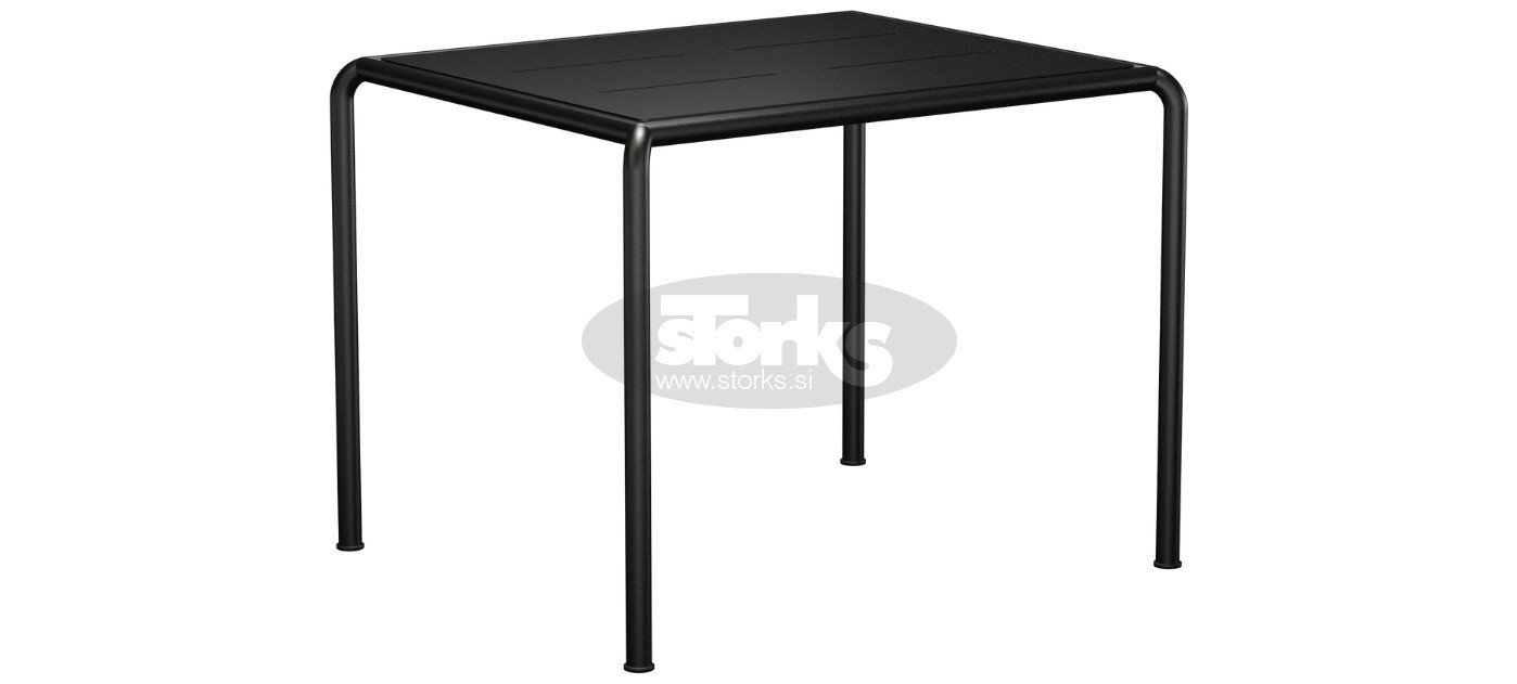 HOUE Avanti dining table aluminium 83 x 98 cm, 2424-12 Aluminium black / black