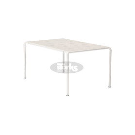HOUE Avanti Esstisch Aluminium 153 x 98 cm, 4343-08 Aluminium gedecktes Weiß / gedecktes Weiß