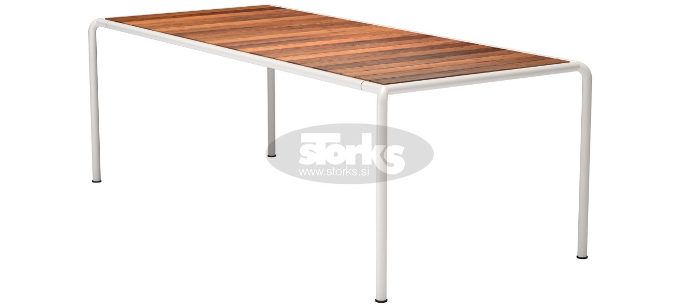 HOUE Avanti blagovaonski stol termo jasen 222,5 x 98 cm, 1515-08 Termo jasen / prigušeno bijela