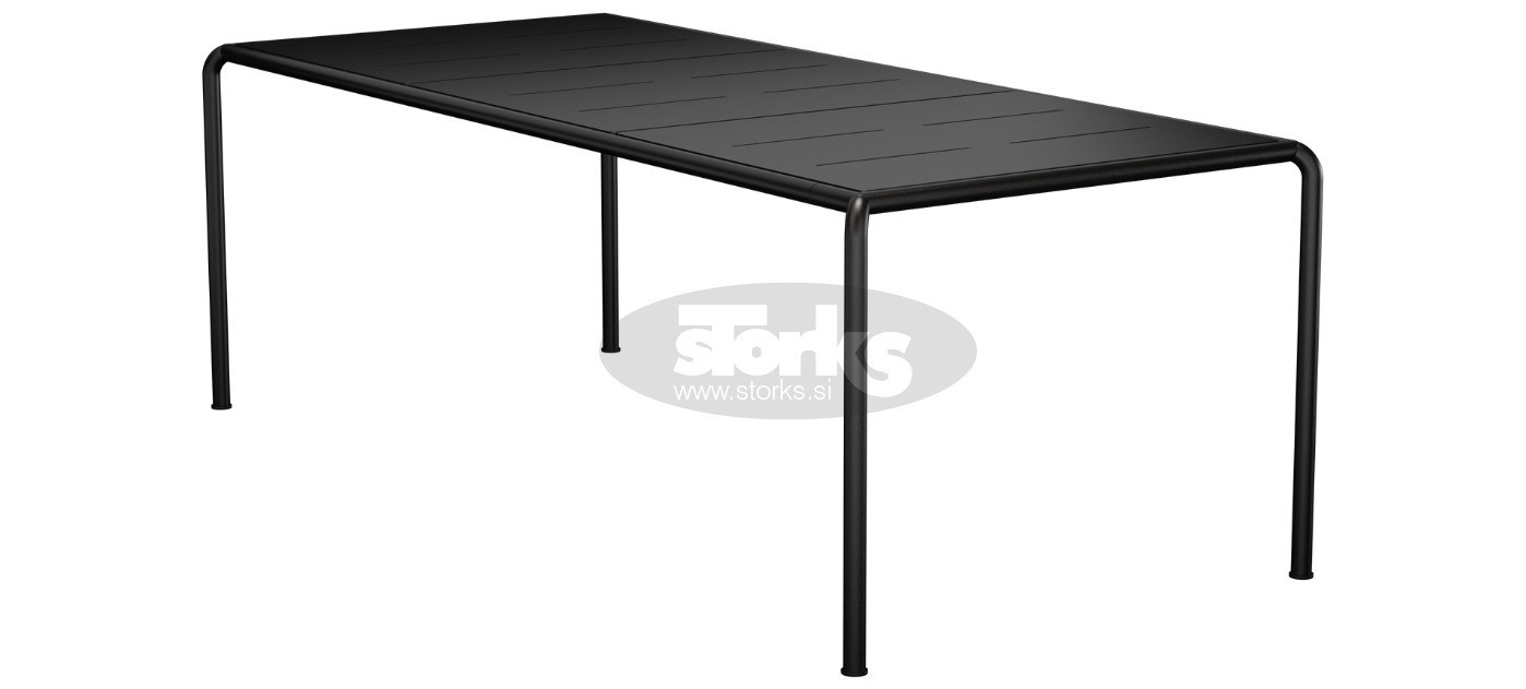 HOUE Avanti dining table aluminium 222,5 x 98 cm, 2424-12 Aluminium black / black