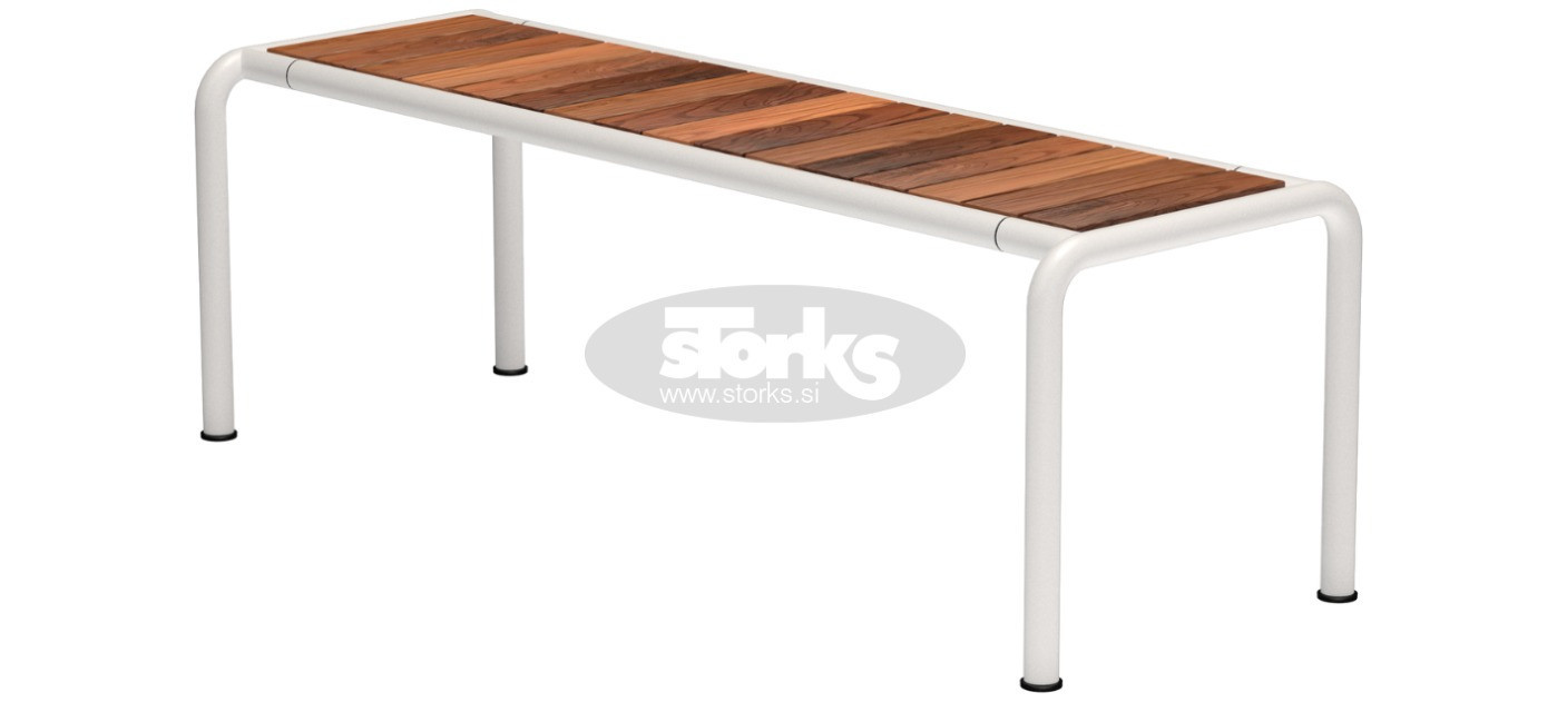 HOUE Avanti bench M thermo ash 129,5 cm, 1515-08 Thermo ash / muted white