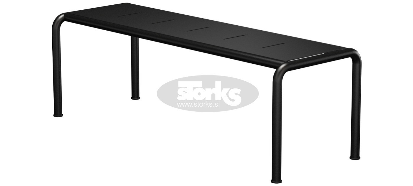 HOUE Avanti bench M aluminium 129,5 cm, 2424-12 Aluminium black / black