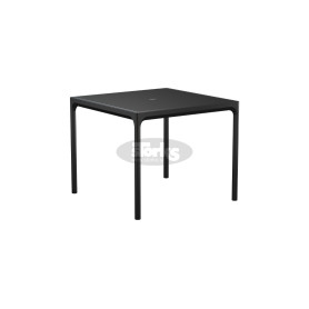 HOUE Four dining table aluminium 90 x 90 cm