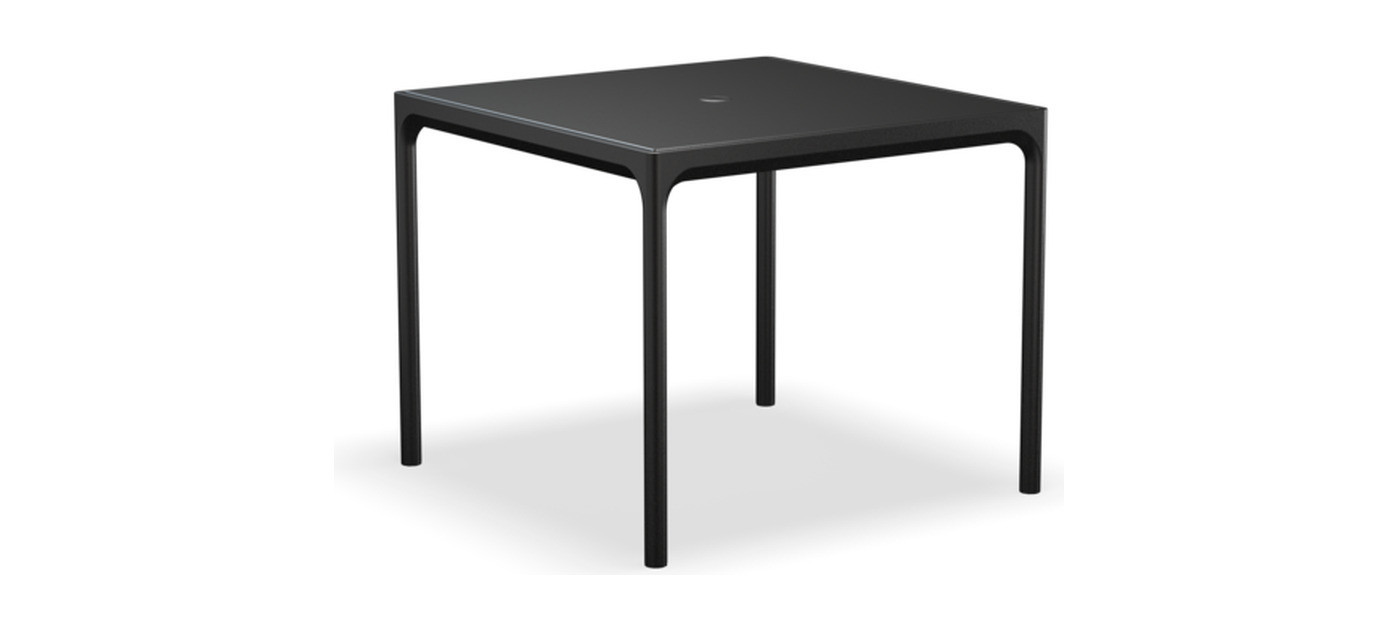 HOUE Four jedilna miza aluminij 90 x 90 cm