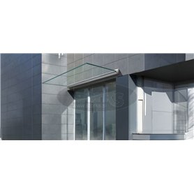 G20 Minimales Glasvordach max. 1,2 x 2,5 m