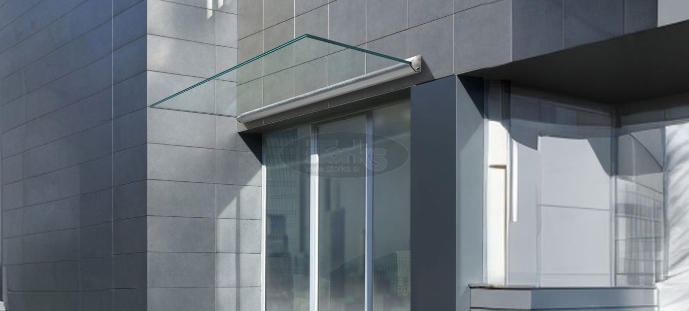 G20 Minimal glass canopy max. 1,2 x 2,5 m