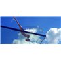 G30 Glasvordach mit Zugstangen, Wandmontage, max. 1,5 × 3,2 m