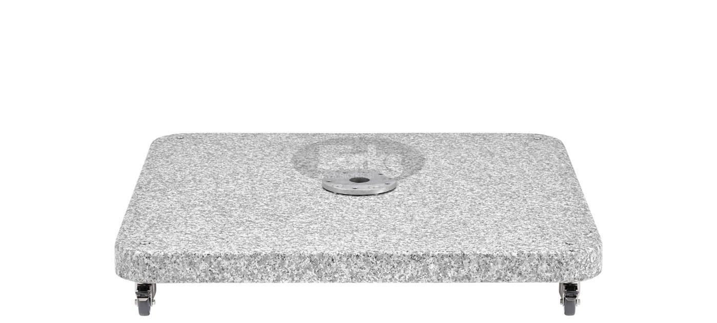 Granit base Z, 120 kg, 87 x 87 x v9,5 cm with or without wheels