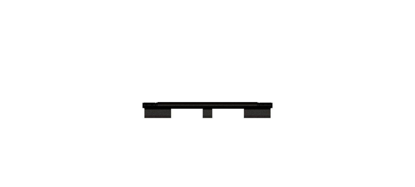 HOUE Avanti side frames for 83 x 98 cm table (set of 2), 12 Black