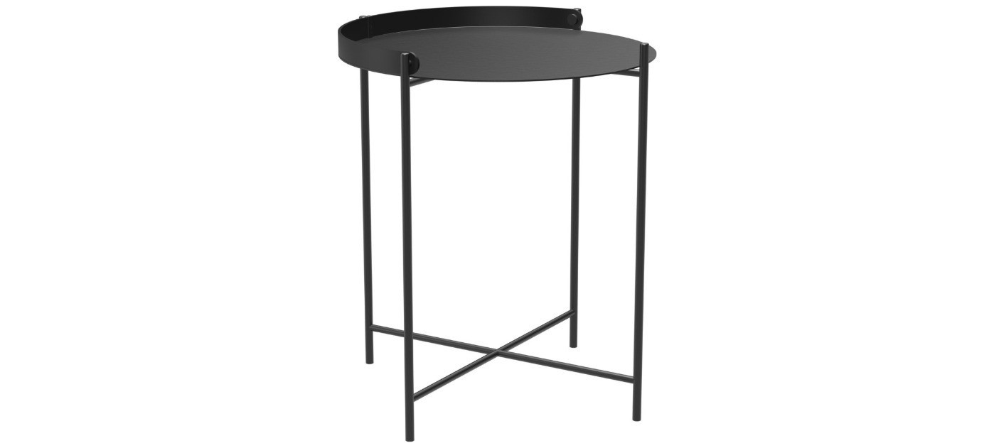 HOUE Edge Beistelltisch Ø46,5 cm, Crna
