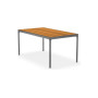 HOUE Four dining table 160 x 90 cm, 03-26 Bamboo / grey aluminium