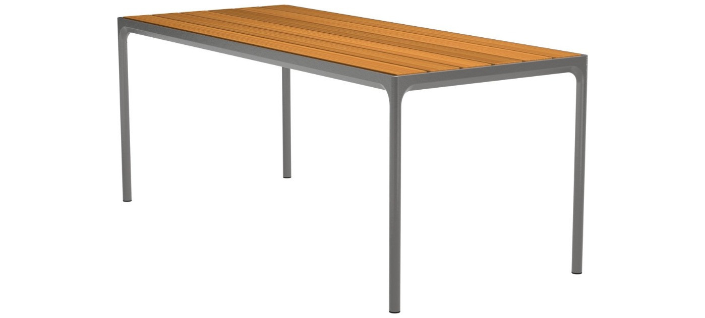 HOUE Four visoki stol 210 x 90 cm, 03-24 Bambus / crna