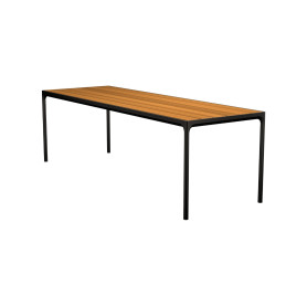 HOUE Four visoki stol 270 x 90 cm, 03-24 Bambus / crna